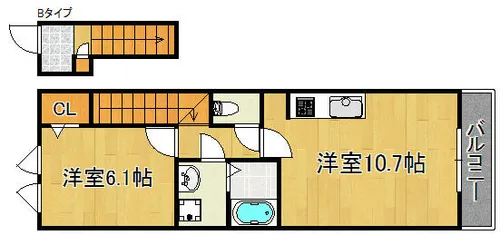 サンコート葵【2階】の間取り