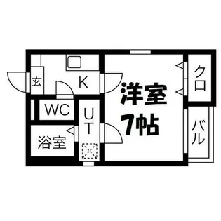 クレフラスト大杉町B棟【1階】の間取り