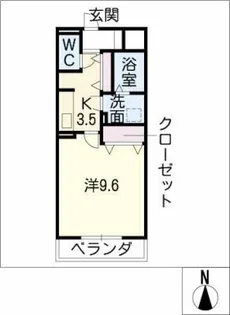 マ メゾン菊住W【1階】の間取り
