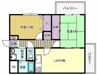 信栄ハウス柏木【4階】の間取り
