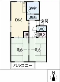 マルシンハイツ【2階】の間取り
