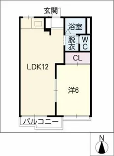 アベニューイズミ【1階】の間取り