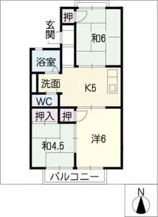 蓮池コーポ【2階】の間取り