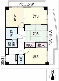 ラ・プルミエール【4階】の間取り