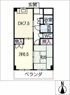 サンテルピア【2階】の間取り