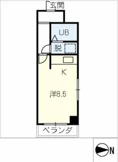 牧野マンション【4階】の間取り