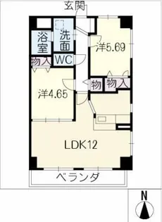 ルミエール今【2階】の間取り