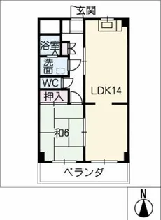 サンテルピア【2階】の間取り