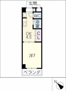 メゾン花みずき【4階】の間取り