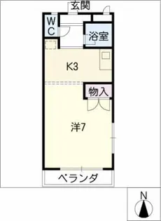 シャトレ旭【1階】の間取り
