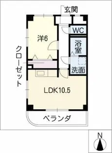 クリサンセマム青山Ⅱ【2階】の間取り