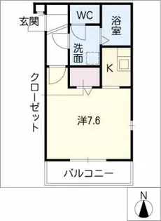 クリサンセマム青山Ⅰ【2階】の間取り