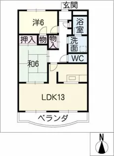 ドリームハイツルナ【2階】の間取り