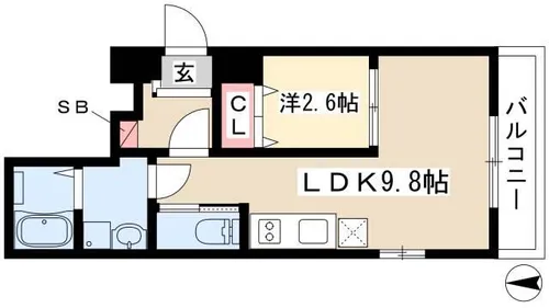 グランテラス新瑞橋【3階】の間取り