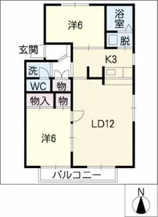 カーサクオーレ【2階】の間取り