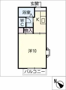 ポテトもろの木【1階】の間取り