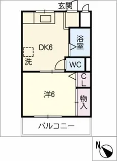 コーポ榎山【1階】の間取り
