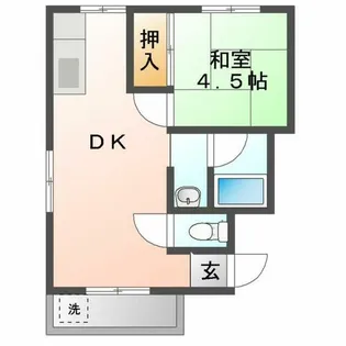 サンライズコーポⅡ【3階】の間取り