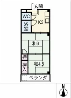 サンセット77【2階】の間取り