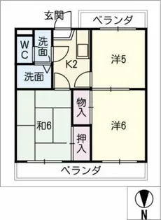 サンセット77【4階】の間取り
