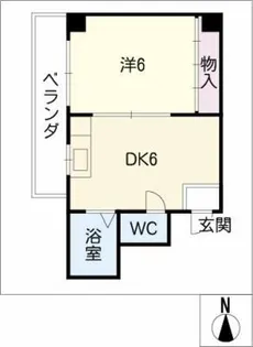 ベルメゾン太田【7階】の間取り