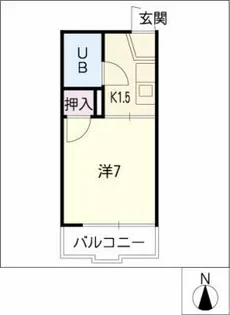 ボーヌング明和【2階】の間取り