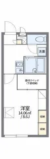 レオパレスルミエールⅡ【203号室】の間取り