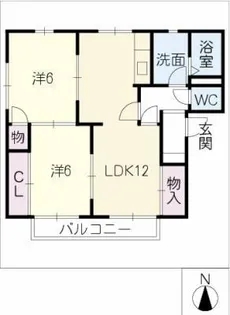 グリーンハイツ鈴木A棟【2階】の間取り