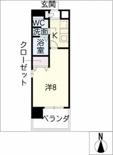 ESSE東別院【8階】の間取り