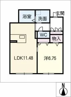 MASTTOWN戸崎 West【1階】の間取り