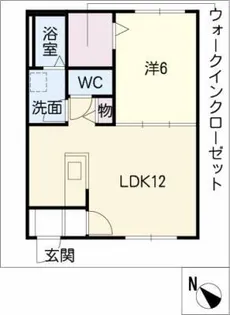 リレント【1階】の間取り