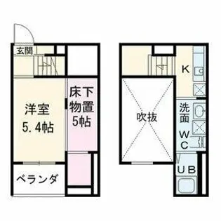 フェリス荒子【2階】の間取り