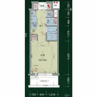 プレサンスSAKAE白川公園【0502号室】の間取り