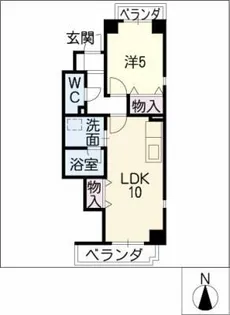e・ラヴィエ【3階】の間取り