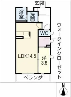 ヴェルデュール八代【3階】の間取り