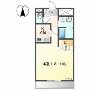 シュガー・E【2階】の間取り