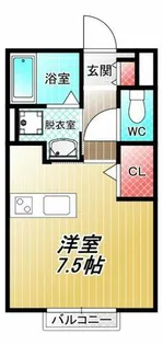 メゾンドゥ長瀬Ⅱ【1階】の間取り