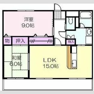 ロイヤルハイツ壱番館【2階】の間取り