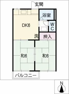 タウニー黒沢台【2階】の間取り