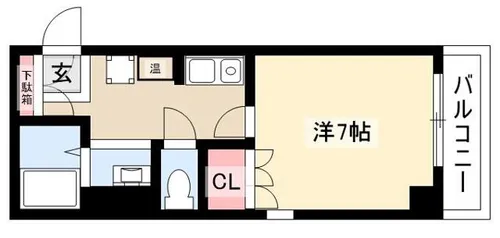 エクセル本山【102号室】の間取り