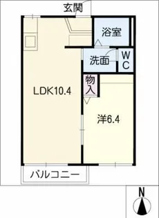 フレグランス南城【2階】の間取り