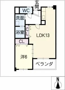 アクシス【1階】の間取り