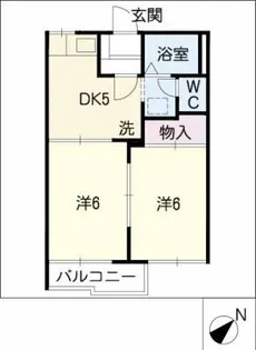 タウニーY3,Y5【1階】の間取り