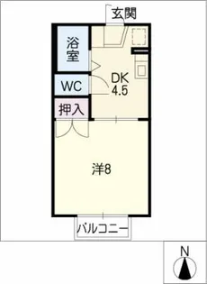 ベルコートⅠ【1階】の間取り