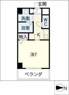 ラフォーレ千種【6階】の間取り