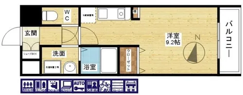 エクセレント上新17【6階】の間取り