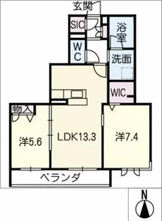 Bellevue T【3階】の間取り