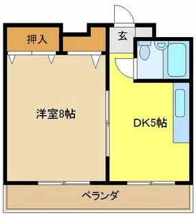 サンメゾン植田【5階】の間取り