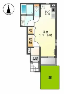 カーサ リアン【1階】の間取り
