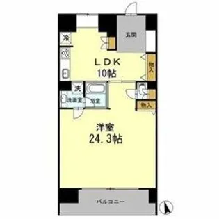 カスタリア伏見【14階】の間取り